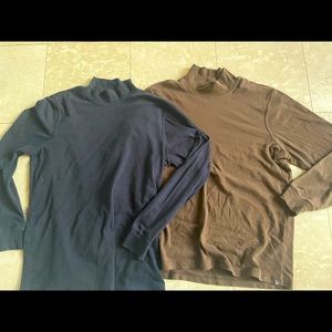 Set of 2 90s mock neck